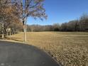 Picturesque open field surrounded by trees creating a private and tranquil setting at 3040 Old Morgantown Rd, Martinsville, IN 46151