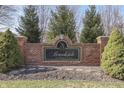 Brick entrance to the Brookside At Auburn Trace community at 4140 Sagewood Ct, Greenwood, IN 46143
