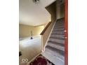 Entry way with carpeted staircase at 5155 Overland Ct, Indianapolis, IN 46268