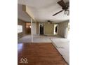 Open concept living room with new floors being installed at 5155 Overland Ct, Indianapolis, IN 46268