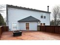The property features a large wooden deck and fenced-in yard at 10622 Howe Rd, Fishers, IN 46038