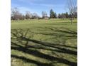 Picturesque view of the lush green golf course and mature trees on a sunny day at 2100 Sunnybrook Ln, Lebanon, IN 46052