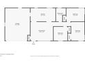 Simplified floor plan depicting the room layout and approximate dimensions of the house at 7133 Mc Lain Dr, Indianapolis, IN 46217