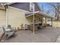 Outdoor patio area furnished with comfortable seating, ideal for entertaining or relaxing in the fresh air at 602 Prospect St, Indianapolis, IN 46203