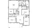 Second floor plan featuring a primary suite, three additional bedrooms, laundry room, and a loft at 4777 E Summerfield Dr, Camby, IN 46113