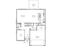 Detailed first floor plan showing the layout of the kitchen, garage, great room, and flex room at 4738 E Shadowbrook Dr, Camby, IN 46113