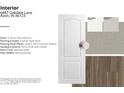 Interior 2 panel textured arch door with lantern hill cinnamon walnut plank flooring at 6887 Oakdale Ln, Avon, IN 46123