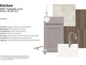 Kitchen with Lautner Square Painted Willow cabinets and Essa Arctic Stainless Faucet at 6887 Oakdale Ln, Avon, IN 46123