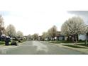 Picture of a tree-lined neighborhood street with well-maintained homes and landscaping at 5437 Powder River Ct, Indianapolis, IN 46221