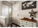 Stylish entryway with decorative accents and ample closet space at 8336 Woodall Dr # Kr, Indianapolis, IN 46268