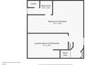 Floorplan of the basement, including laundry room, finished basement, and stairs at 10610 Stillcreek Dr, Indianapolis, IN 46239