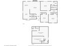 Comprehensive home floorplan: main level with basement, displaying layout, stairs, and room dimensions at 10610 Stillcreek Dr, Indianapolis, IN 46239
