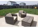 Cozy backyard patio area with comfortable outdoor seating, perfect for relaxation and entertaining at 7835 E 296Th St, Atlanta, IN 46031