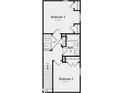 Second floor layout features two bedrooms and a shared bathroom at 9198 Anthem Ave, Plainfield, IN 46168