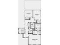 Second story floor plan featuring three bedrooms, two bathrooms, and a laundry room at 9210 Anthem Ave, Plainfield, IN 46168