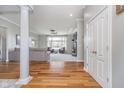 Bright and airy living room with hardwood floors and a cozy fireplace at 519 Southwind, Brownsburg, IN 46112
