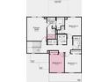 Upstairs floor plan featuring a primary suite, 3 bedrooms, 2 baths, and laundry room at 8706 Hollander Dr, Camby, IN 46113