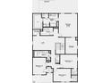 Second floor plan featuring bedrooms, laundry, and a primary suite at 8710 Hollander Dr, Camby, IN 46113