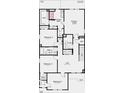 Second floor plan showcasing primary suite, bedrooms, baths and laundry area at 8711 Hollander Dr, Camby, IN 46113