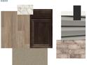 Image showcasing the home's selected flooring, cabinetry, countertops, siding, and brick at 4712 E Shadowbrook Dr, Camby, IN 46113