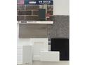 New home brick, flooring, carpet, cabinet and tile color selections for a modern design at 6869 W Buck Stone Dr, McCordsville, IN 46055