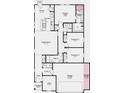 Layout of a home with an open-concept kitchen, great room, primary suite, and a two-car garage at 8730 Hollander Dr, Camby, IN 46113