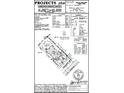 Detailed plot plan showing lot dimensions, house placement, and key utility features at 8730 Hollander Dr, Camby, IN 46113
