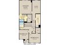 A detailed floor plan of the second floor, outlining the layout, dimensions, and flow of the bedrooms and bathrooms at 6679 Halsey St, Zionsville, IN 46077
