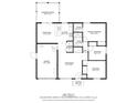 Detailed floor plan showcasing the layout of the house and dimensions at 809 E Mckay Rd, Shelbyville, IN 46176
