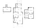 Floor plan showing layout of basement, kitchen, living room, bedrooms, and bathrooms at 902 N Anderson St, Elwood, IN 46036