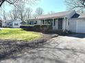 Lovely single-story home with a well-maintained lawn, charming shutters, and an attached single-car garage at 2843 Canterbury Ln, Indianapolis, IN 46220