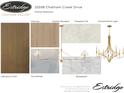 Kitchen selections featuring backsplash, kitchen pendant, floor tile and cabinetry finishes at 20598 Chatham Creek Dr, Westfield, IN 46074
