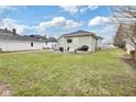 Spacious backyard featuring a patio with outdoor seating and a grill area at 118 W Fordice St, Lebanon, IN 46052