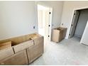 Bathroom with cabinets installed, showcasing clean lines and modern design at 1463 Crosstie Cir, Westfield, IN 46074