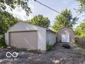 Spacious two-car garage and shed providing ample storage space at 428 E Trevor St, Brownsburg, IN 46112
