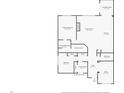Detailed floor plan showcasing the layout of the home, including the primary bedroom and Gathering room at 7111 Lillian Pl, Cumberland, IN 46229