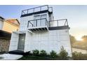 Unique shipping container home exterior, showcasing modern design and outdoor space at 1802 Bellefontaine St, Indianapolis, IN 46202