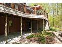Covered back deck area for outdoor living at 649 E Country Ln, Martinsville, IN 46151