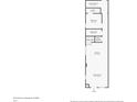 First-floor plan highlighting the layout of the kitchen, Gathering room, bathroom and bedroom in a well-designed space at 1021 Harlan St, Indianapolis, IN 46203