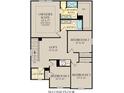 Second floor plan showcasing the owner's suite, three additional bedrooms, laundry and a loft at 15310 Swallow Falls Way, Fishers, IN 46037