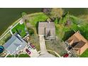 Bird's eye view of the property showcasing the backyard, landscaping, and neighborhood at 10407 Stillwell Ct, Avon, IN 46123
