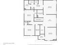 Second-floor layout with bedrooms, bathrooms, a loft, and a laundry room at 4941 Oak Hill Dr, Lebanon, IN 46052