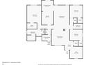 Detailed floor plan showcasing the layout of the home, including bedrooms, bathrooms, kitchen, and living areas at 5426 Black Bear Cir, Indianapolis, IN 46239