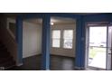 Living room view, showcasing new flooring and freshly painted interior at 796 Hickory Pine Dr, Whiteland, IN 46184