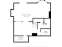 Basement floor plan featuring recreation room, storage, and bath at 2170 Running Brook Ln, Greenwood, IN 46143