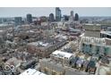 The aerial view captures the surrounding cityscape, giving a sense of place at 504 N Park Ave # 3, Indianapolis, IN 46202
