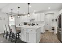 Bright and airy kitchen with a large island, modern appliances, and sleek countertops at 7391 Blandford Dr, Plainfield, IN 46168