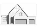 New construction home with a blend of stone and brick, featuring an attached two-car garage at 141 Creststone Blvd, Westfield, IN 46074