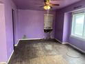Spacious living room featuring hardwood floors and lots of natural light at 1047 N Concord St, Indianapolis, IN 46222