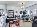 A versatile living space with musical instruments and studio equipment at 12552 Majestic Way, Fishers, IN 46037